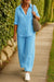 Relaxed Shirt & Trousers Two-Piece Set