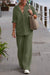 Relaxed Shirt & Trousers Two-Piece Set