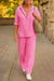 Relaxed Shirt & Trousers Two-Piece Set