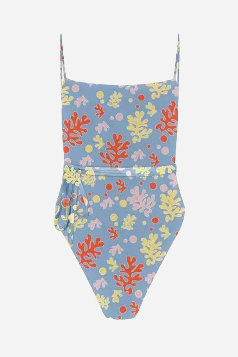 Tan-Through Open Back One Piece Swimsuit