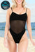 Mesh Tan-Through One Piece Swimsuit