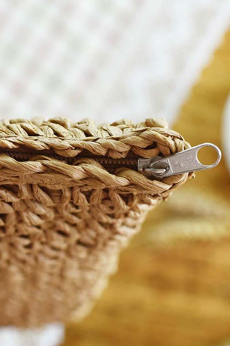 Large Straw Beach Bag