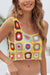 Short-Cropped Vest Crochet Top Clothing