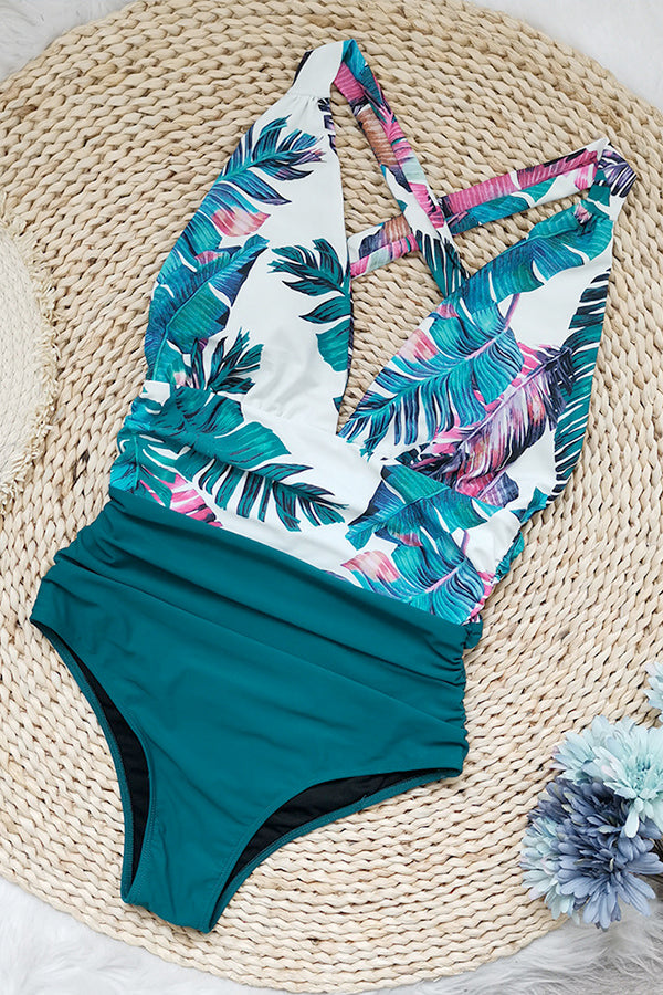 Floral Printed One-Piece Swimsuit