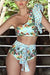 Large Ruffled Lace-Up Bikini