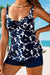 Printed Flowy Tankini Swimsuit