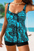 Printed Flowy Tankini Swimsuit