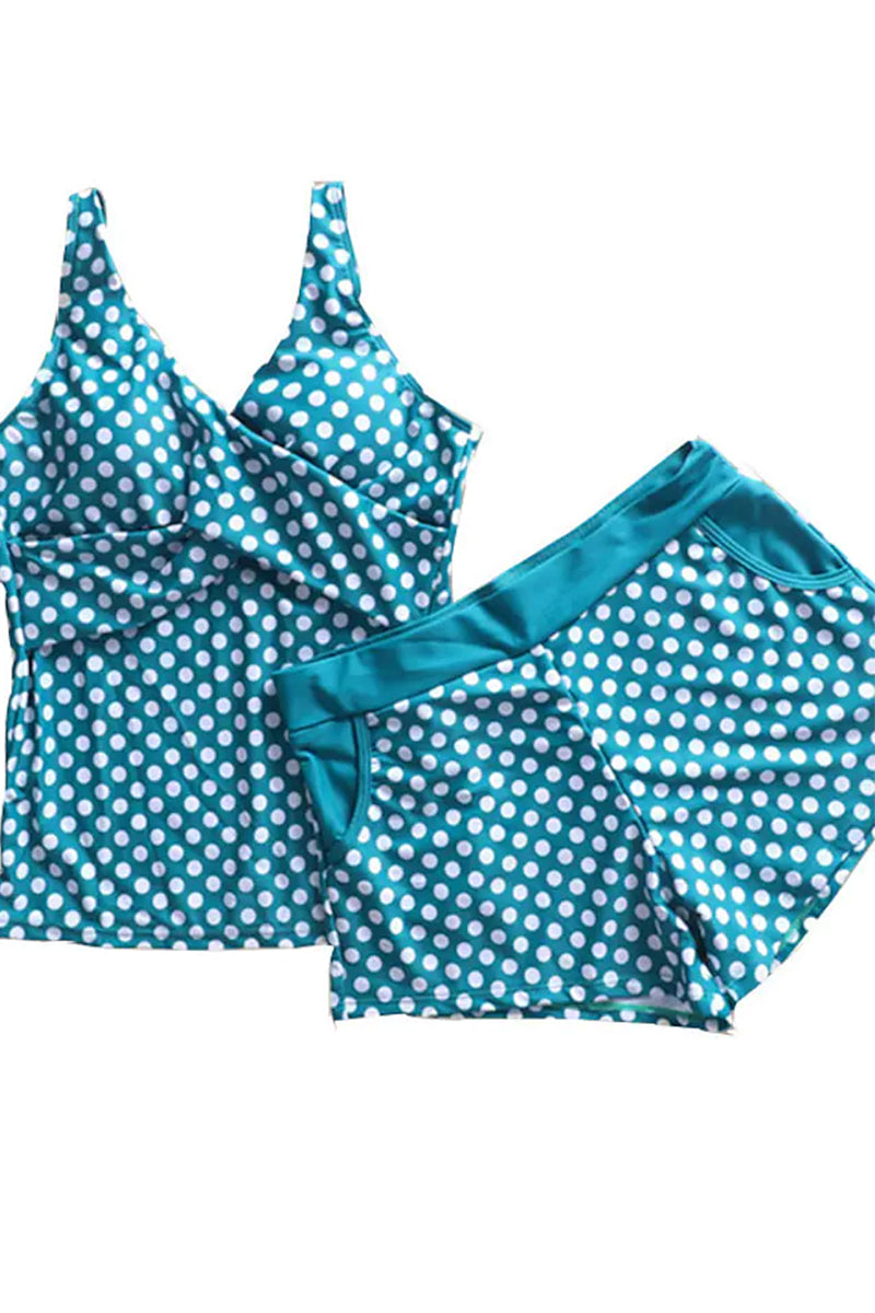 Polka Dot Push Up Tankini