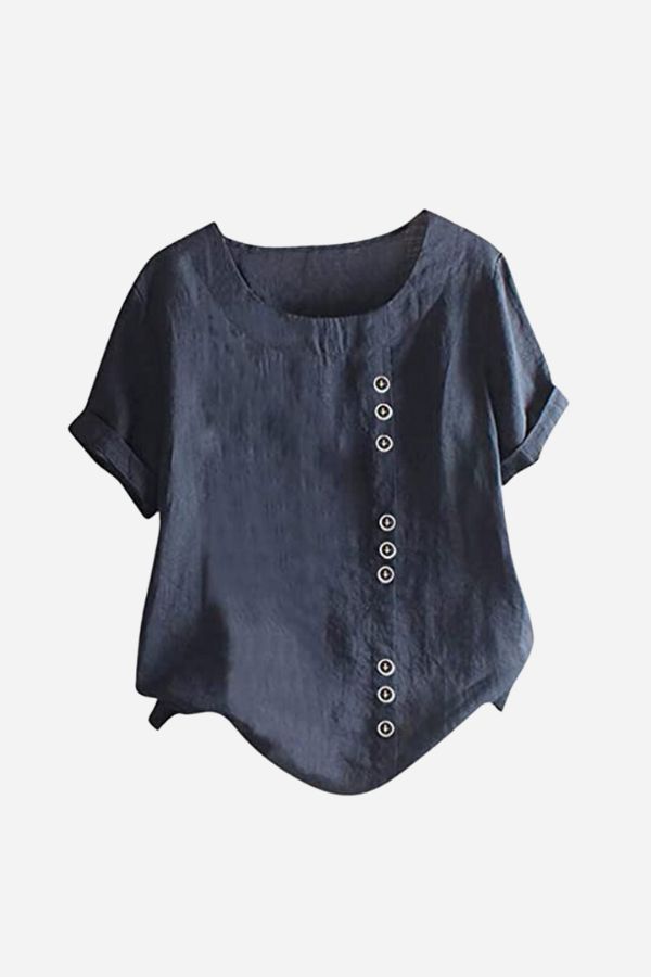 Breezy Button Tee